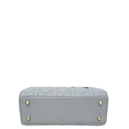 Christian Dior Grey Lady Dior My Abcdior Small Bag