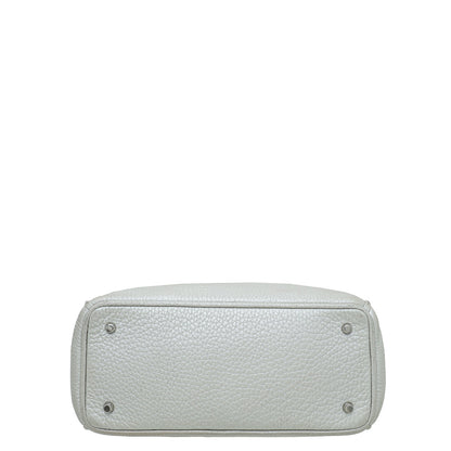 Christian Dior Pearl White Diorissimo Mini Tote Bag