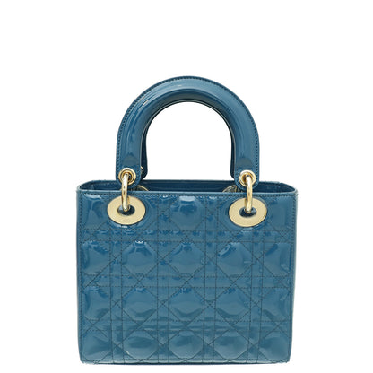 Christian Dior Yale Blue Lady Dior Small Bag