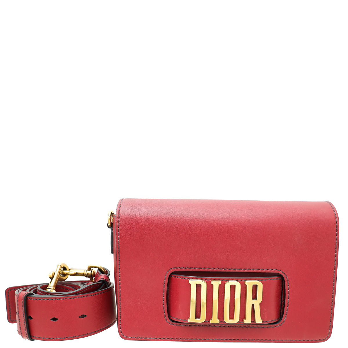 Christian Dior Burgundy Dio R Evolution Flap Bag
