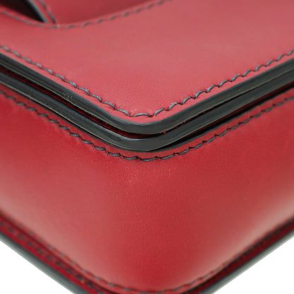 Christian Dior Burgundy Dio R Evolution Flap Bag