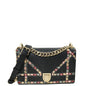 Christian Dior Black Diorama Small Embroidered Shoulder Bag