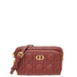 Dior Caro Burgundy Shoulder Bag