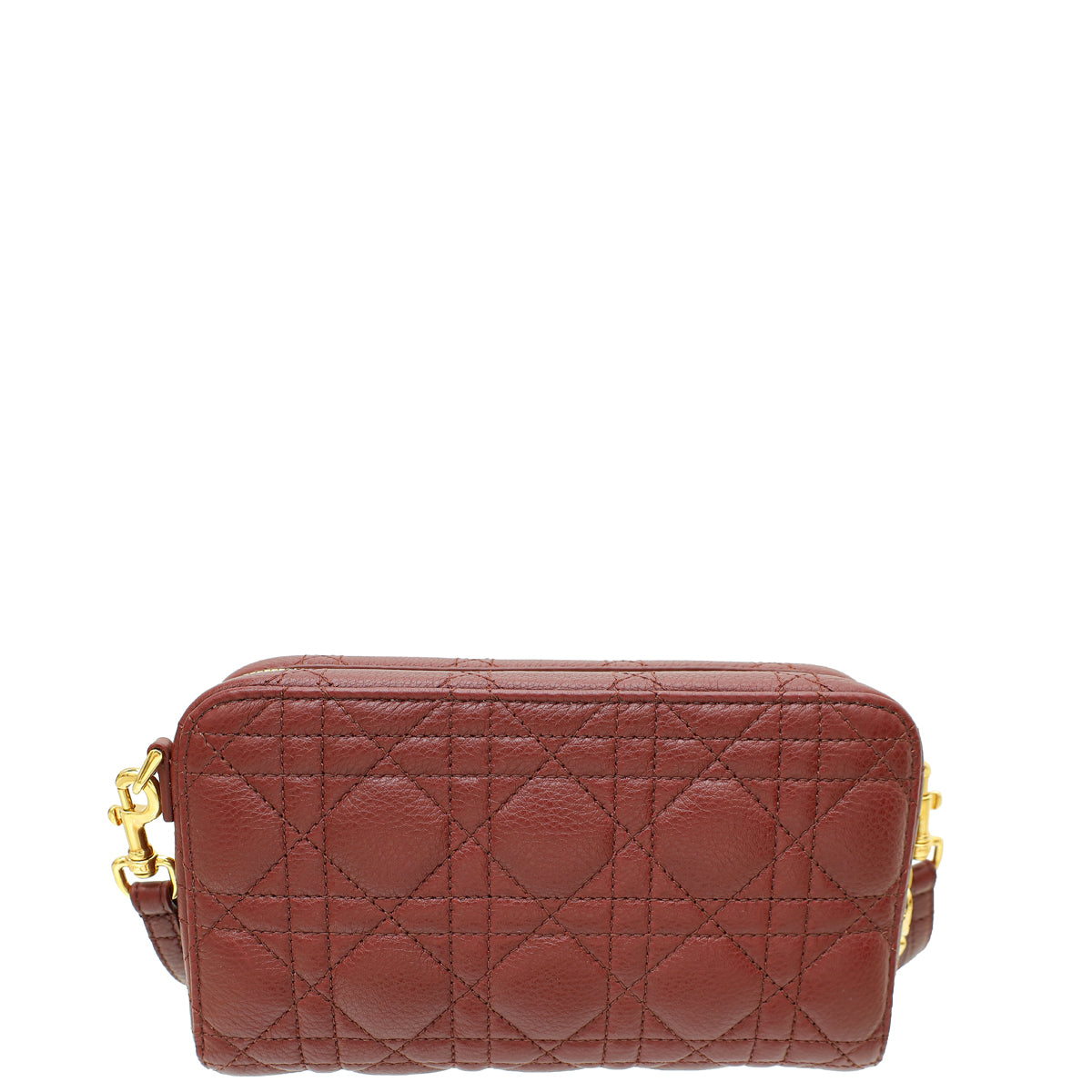Dior Caro Burgundy Shoulder Bag
