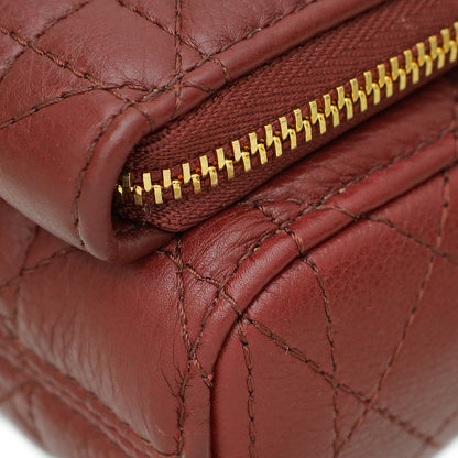 Dior Caro Burgundy Shoulder Bag
