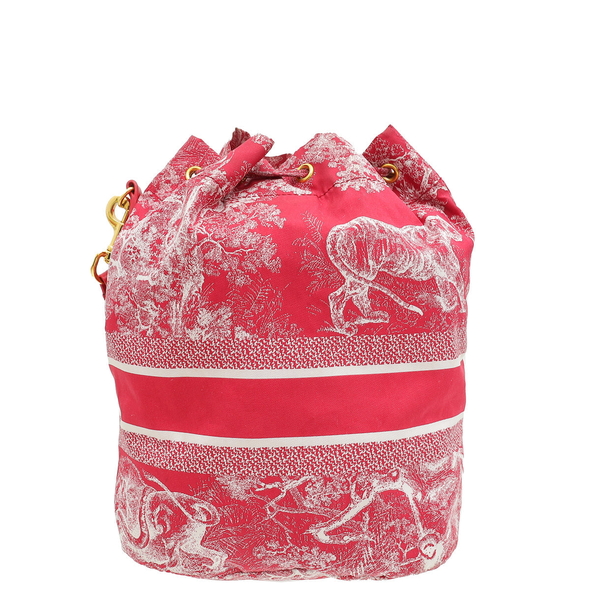 Christian Dior Fuchsia Toile De Jouy Dior Travel Pouch