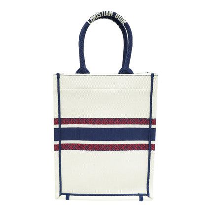 Christian Dior Tricolor I Love Paris Vertical Book Tote Bag