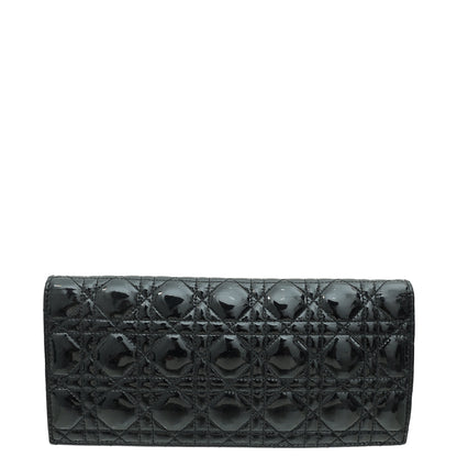 Christian Dior Black Lady Dior Chain Clutch