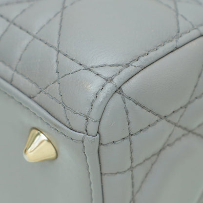Christian Dior Gray My Abcdior Lady Dior Small Bag