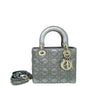 Christian Dior Metallic Gray My Abcdior Lady Dior Small Bag