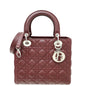 Dior Lady Dior Burgundy Handbag Burgundy