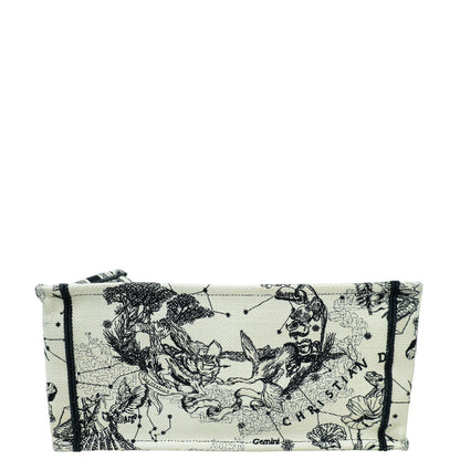 Christian Dior Bicolor Book Tote Zodiac Medium Bag
