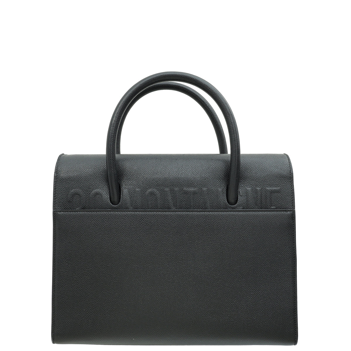 Christian Dior Black St Honore Top Handle Tote Large Bag