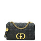Christian Dior Black Caro Cannage Supple Medium Shoulder Bag