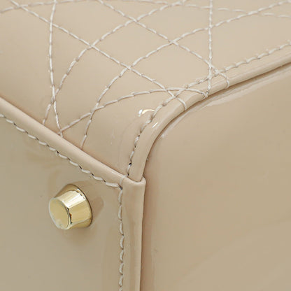 Dior Lady Dior Leather Handbag Pink