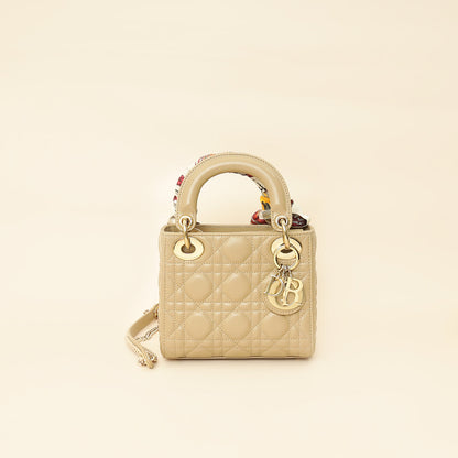 Dior Lady Dior Leather Handbag Style 81
