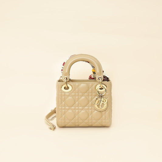 Dior Lady Dior Leather Handbag Style 81