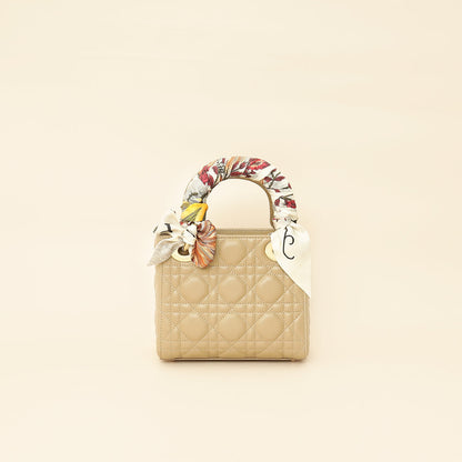 Dior Lady Dior Leather Handbag Style 81