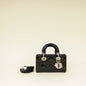 Christian Dior Black Cannage Micro Lady D-Joy Bag