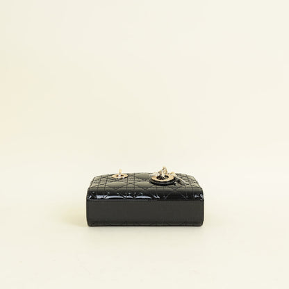 Christian Dior Black Micro Lady D-Joy Bag