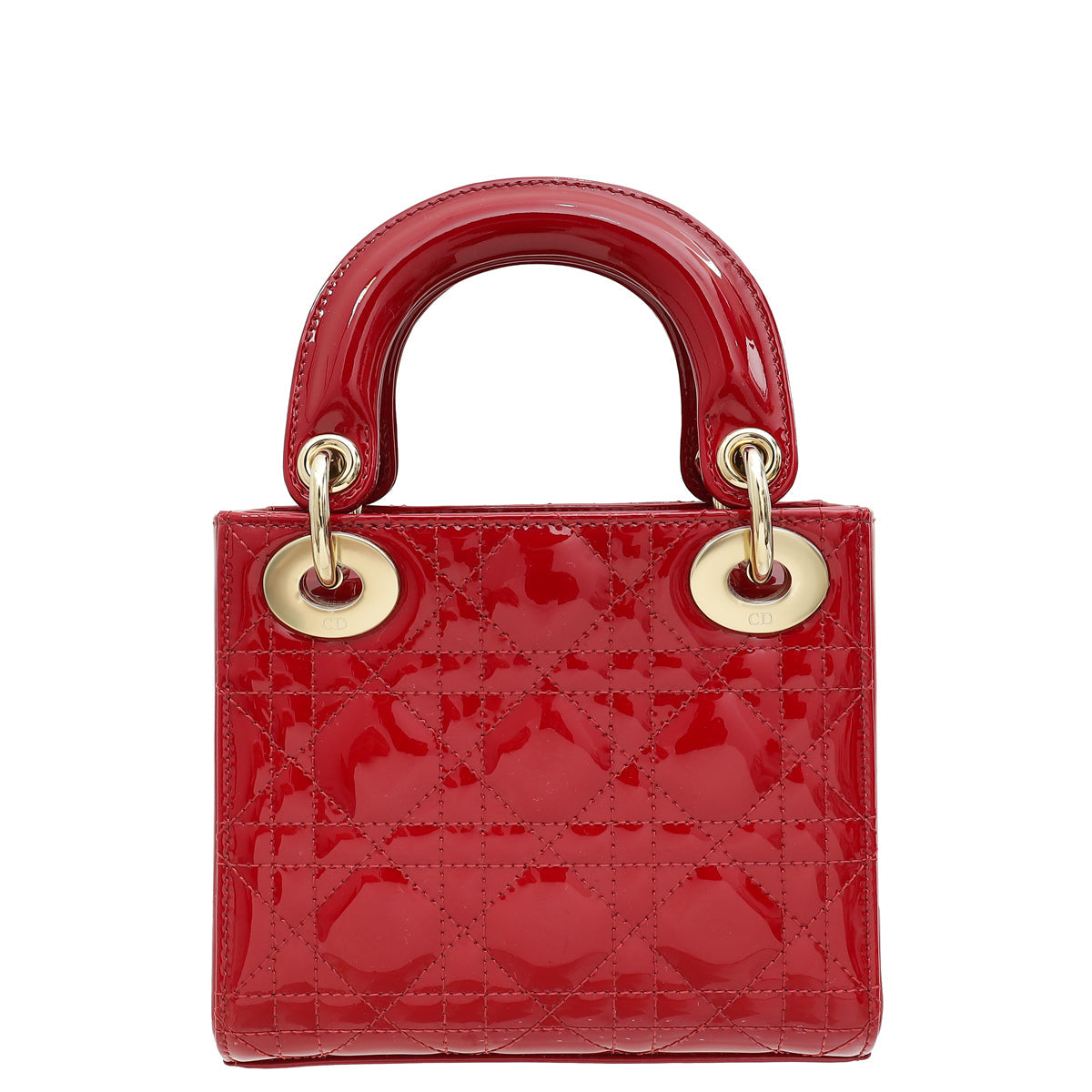 Christian Dior Red Mini Chain Lady Dior Bag