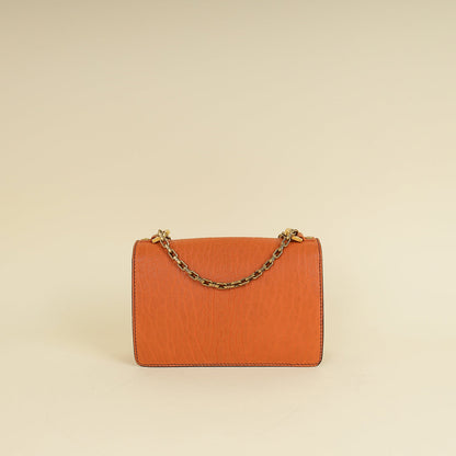 Christian Dior Orange J'Adior Medium Flap Chain Bag