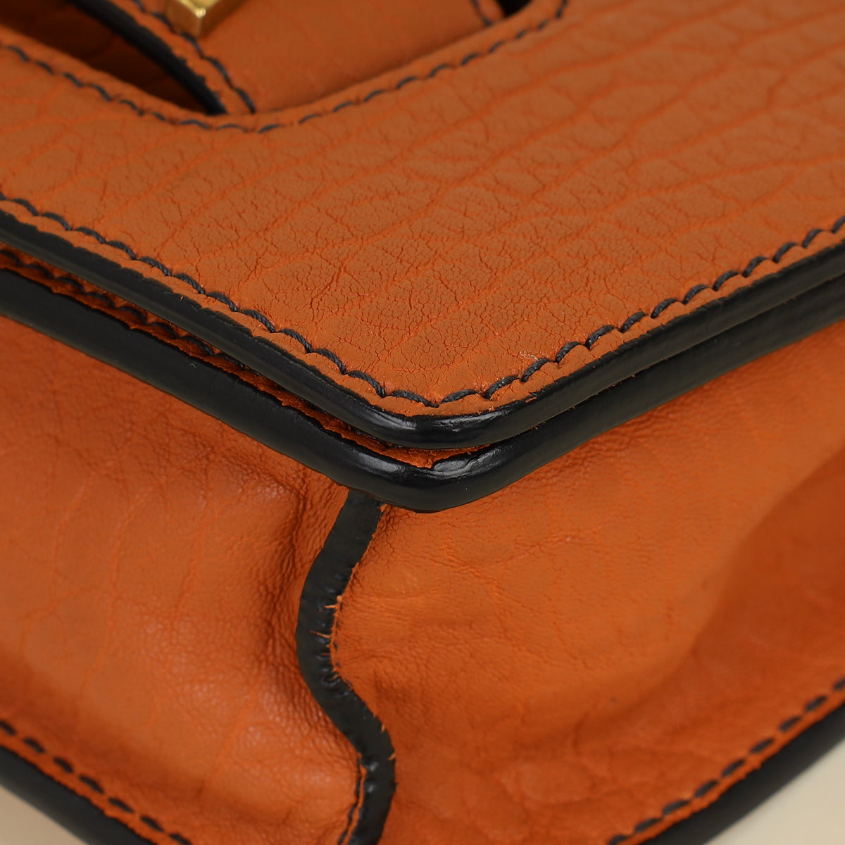 Christian Dior Orange J'Adior Medium Flap Chain Bag