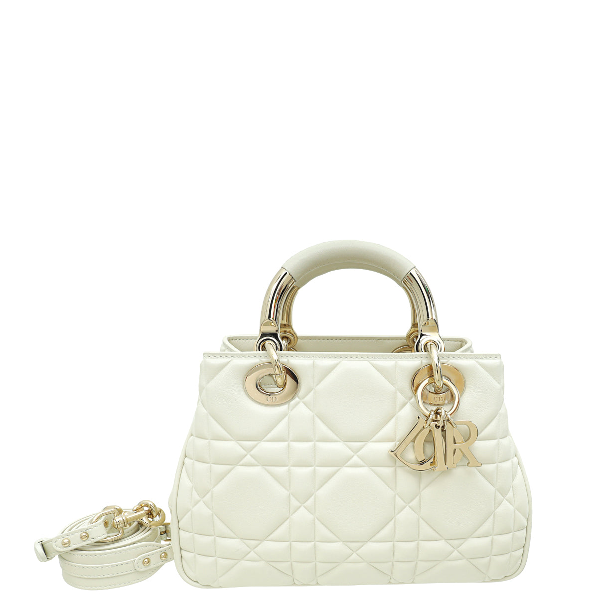 Christian Dior White The Lady 95 22 Bag