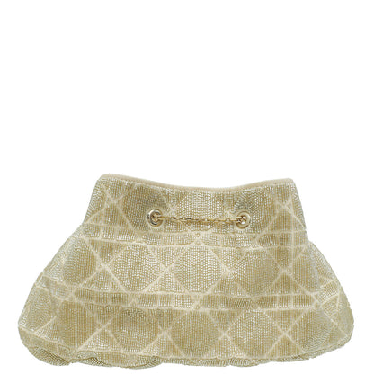 Christian Dior Dusty Ivory Cannage Dream Bucket Bag