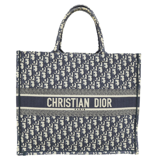 Dior Book Tote Oblique Blue Tote Bag Style 9