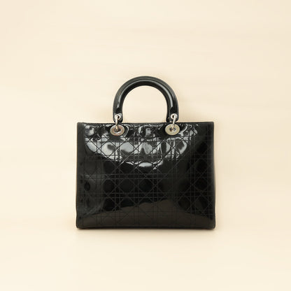 Dior Lady Dior Leather Handbag Style 80