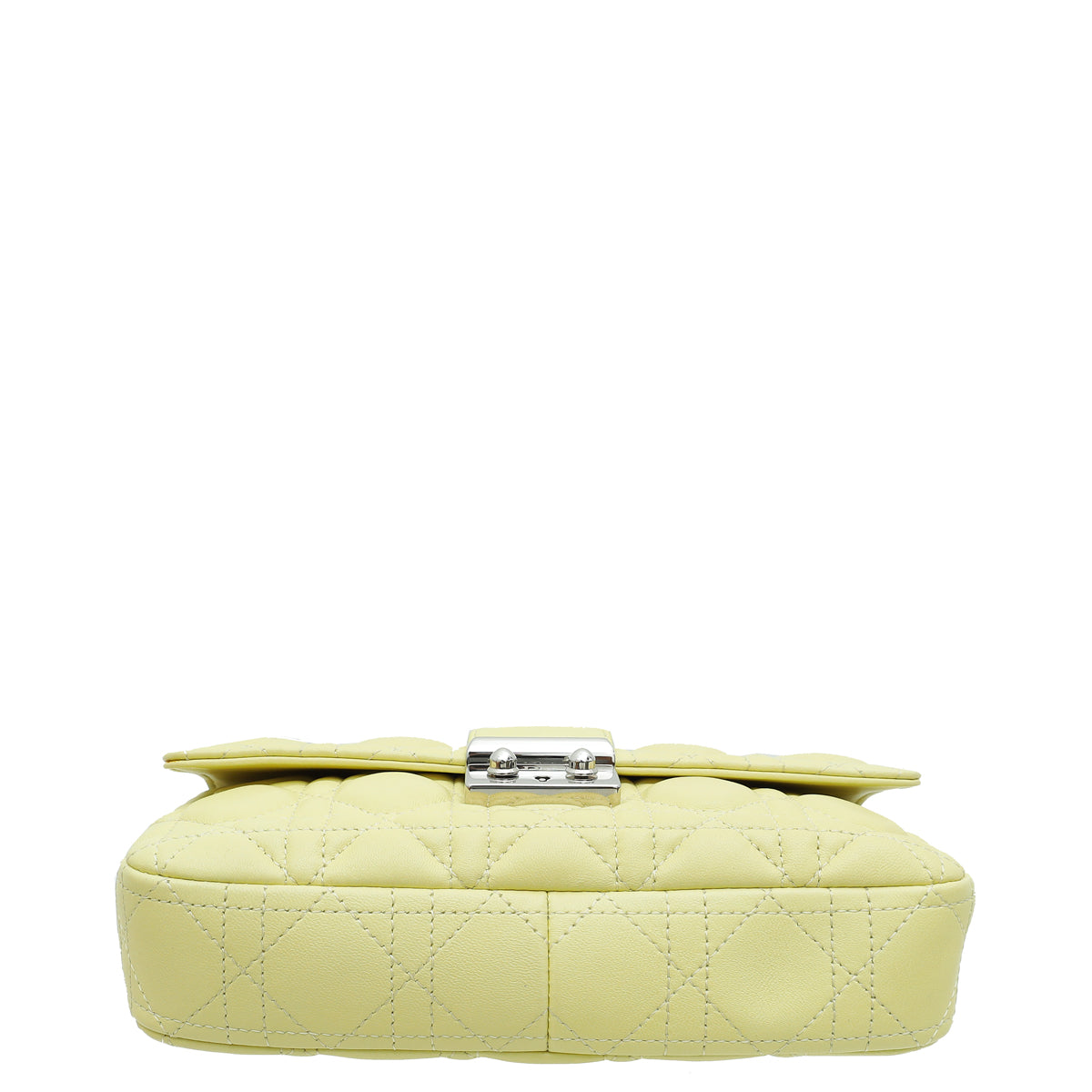 Christian Dior Light Yellow Cannage Miss Dior Promenade Chain Pouch