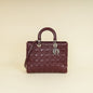Dior Lady Dior Burgundy Handbag Style 4