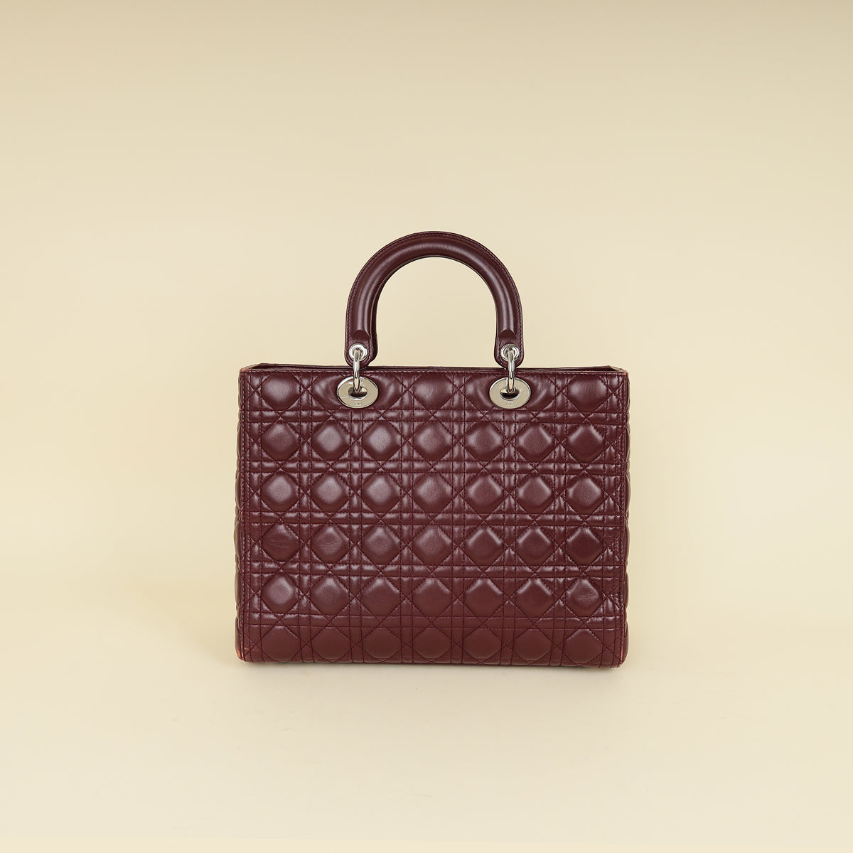 Dior Lady Dior Burgundy Handbag Style 4