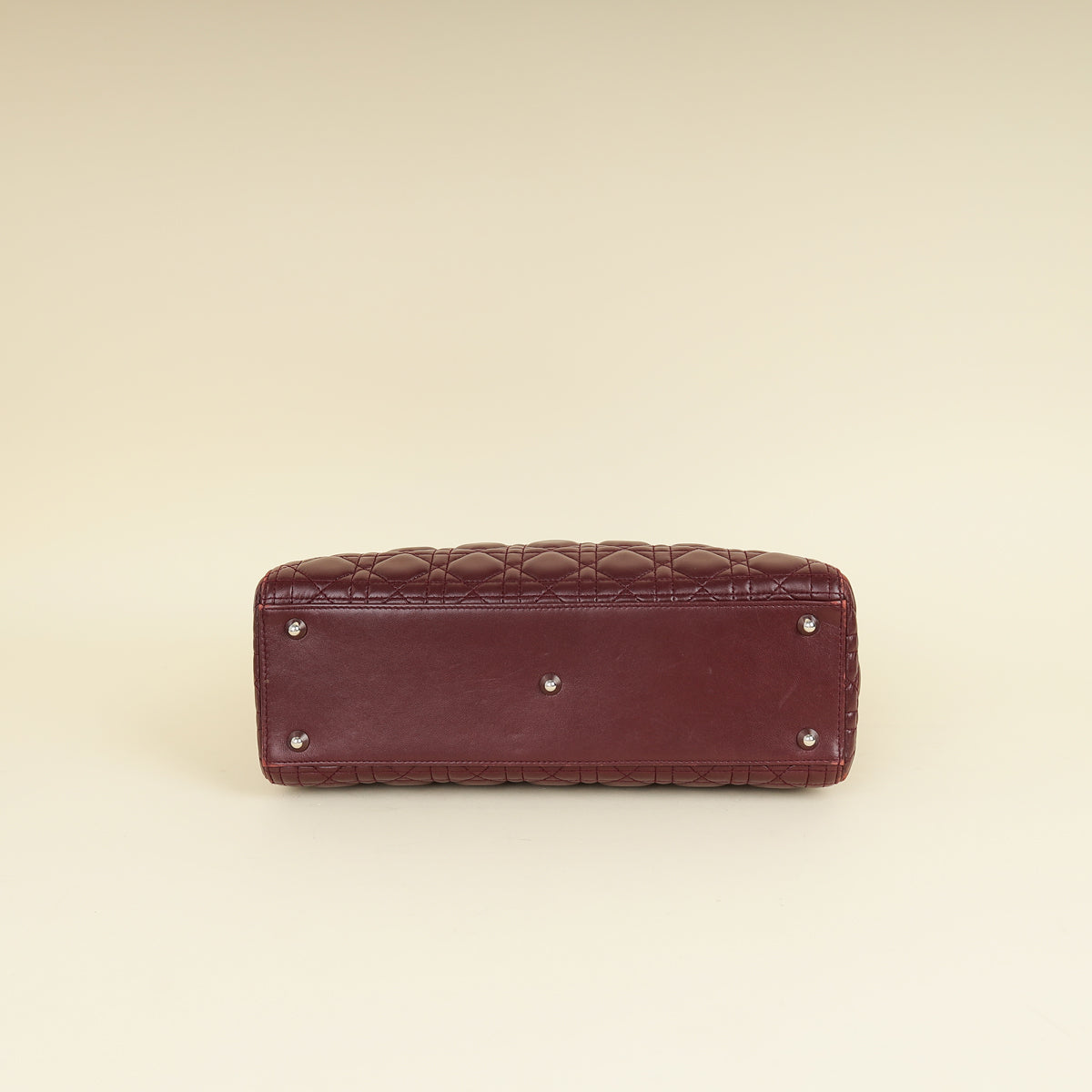 Dior Lady Dior Burgundy Handbag Style 4