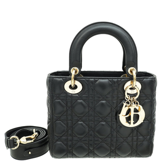 Christian Dior Black My Abcdior Lady Dior Small Bag