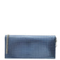Dior Lady Dior Cannage Blue Clutch