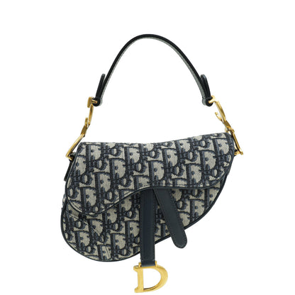 Dior Saddle Oblique Blue Crossbody Style 6