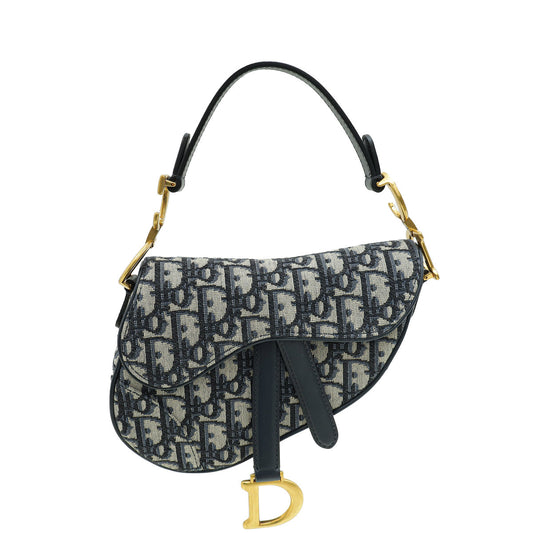 Dior Saddle Oblique Blue Crossbody Style 6