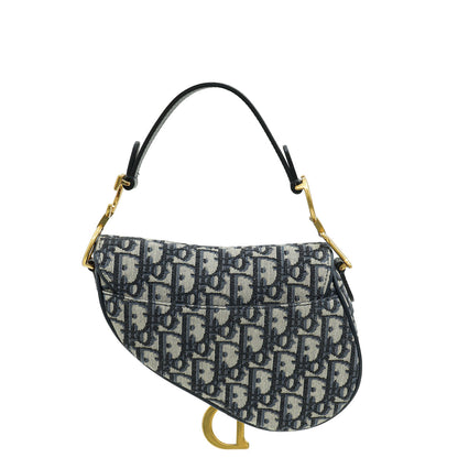 Dior Saddle Oblique Blue Crossbody Style 6