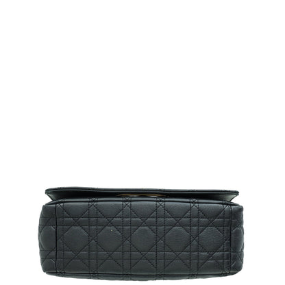 Christian Dior Black Caro Medium Shoulder Bag
