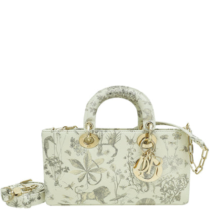 Christian Dior Latte Cabinet De Curiosités Print Lady D-Joy Medium Bag