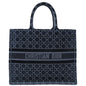Christian Dior Bicolor Velvet Cannage Book Tote Large Bag