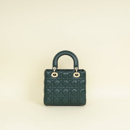 Christian Dior Emerald Green Lady Dior My Abcdior Small Bag