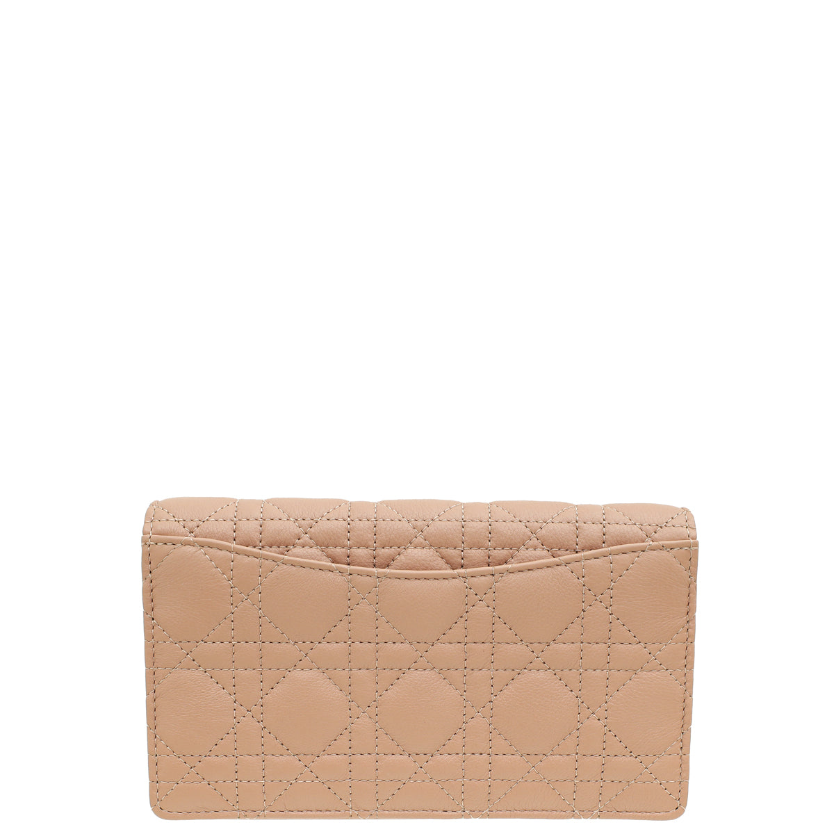 Christian Dior Rose Des Vents Caro Pouch With Chain