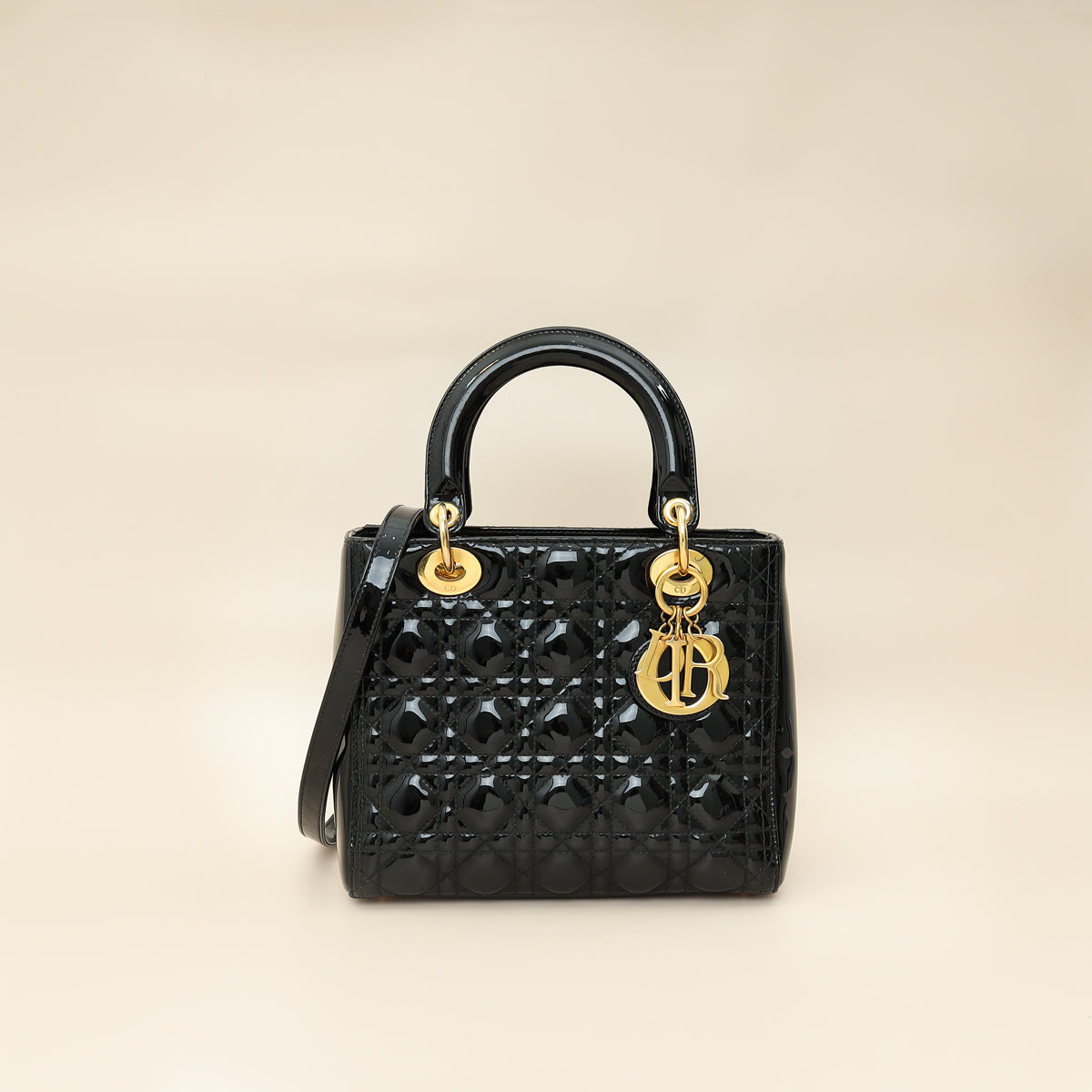 Dior Lady Dior Leather Handbag Style 74