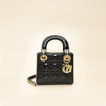 Dior Lady Dior Leather Handbag Style 75