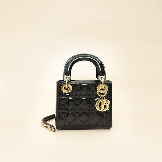 Dior Lady Dior Leather Handbag Style 75