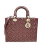 Christian Dior Burgundy Lady Dior Large Bag