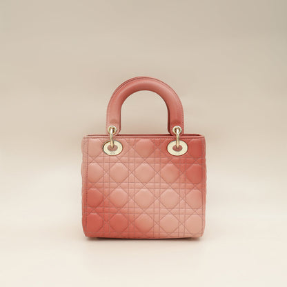 Christian Dior Flamingo Gradient Lady Dior My Abcdior Small Bag